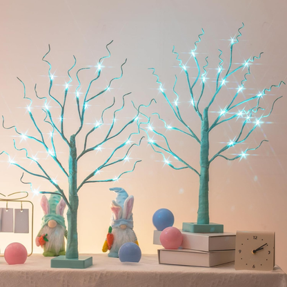 Arbre de Noël LED Blanc Décoration de Table Lumineuse