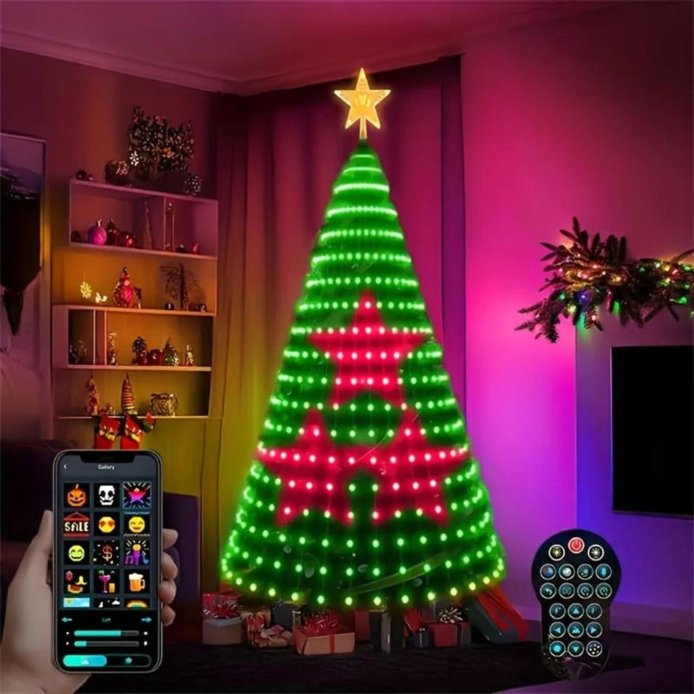 Lumière de Noël Intelligente RGB Télécommandée Décoration - BlxckFR
