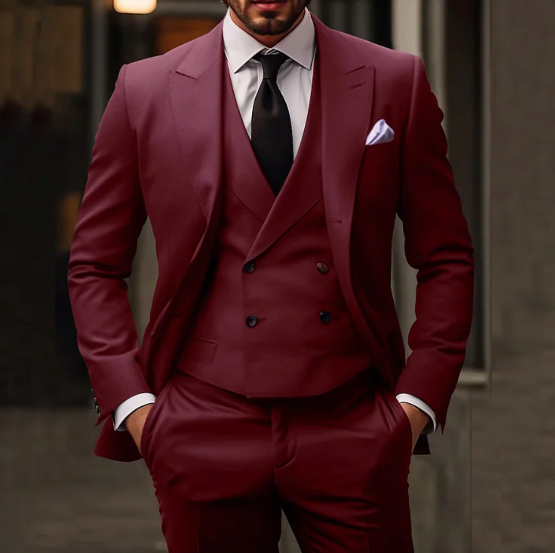 Costume Homme Élégant 3 Pièces