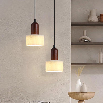 Lampe Suspendue en Marbre Élégant et Chaleureuse