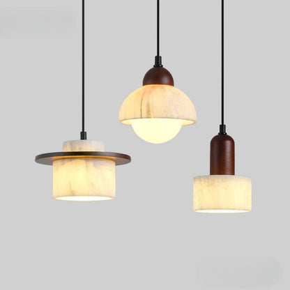 Lampe Suspendue en Marbre Élégant et Chaleureuse