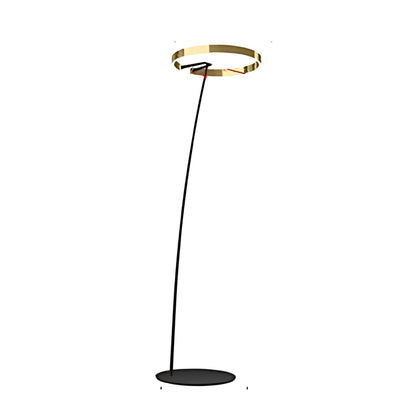 Lampe de Sol Élégante à Courbe Épurée