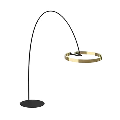 Lampe de Sol Élégante à Courbe Épurée