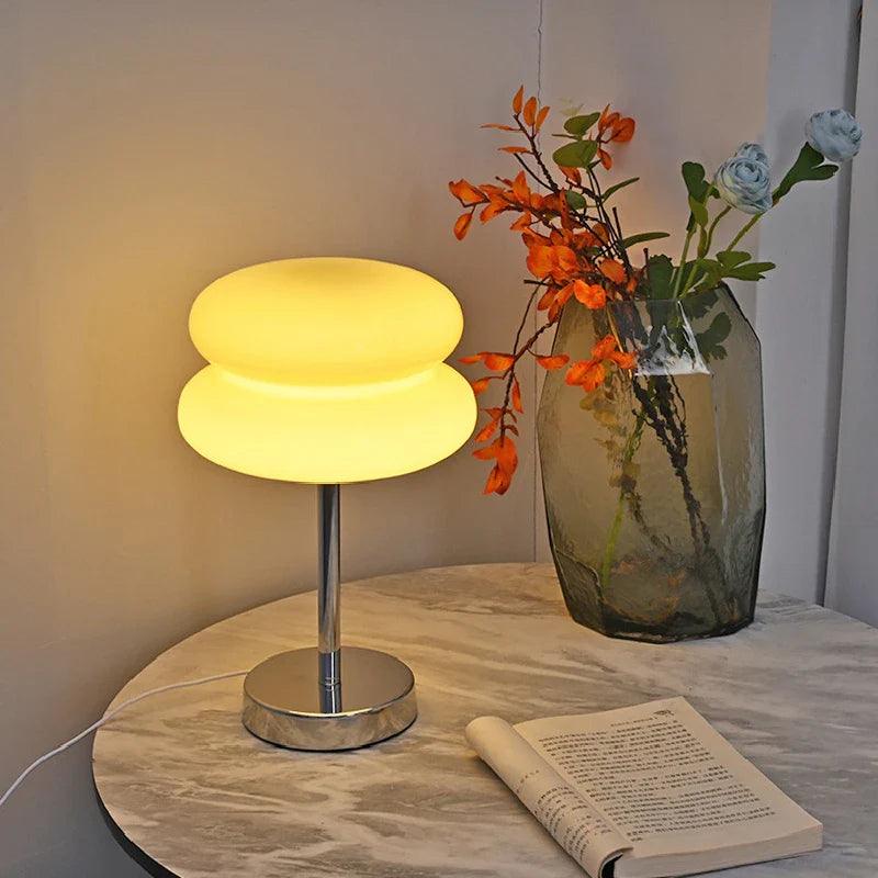 Lampe de Bureau en Verre Transparent Moderne