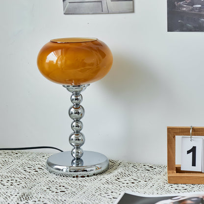 Lampe de Bureau Moderne en Verre | Design Chic avec Finition Métallique