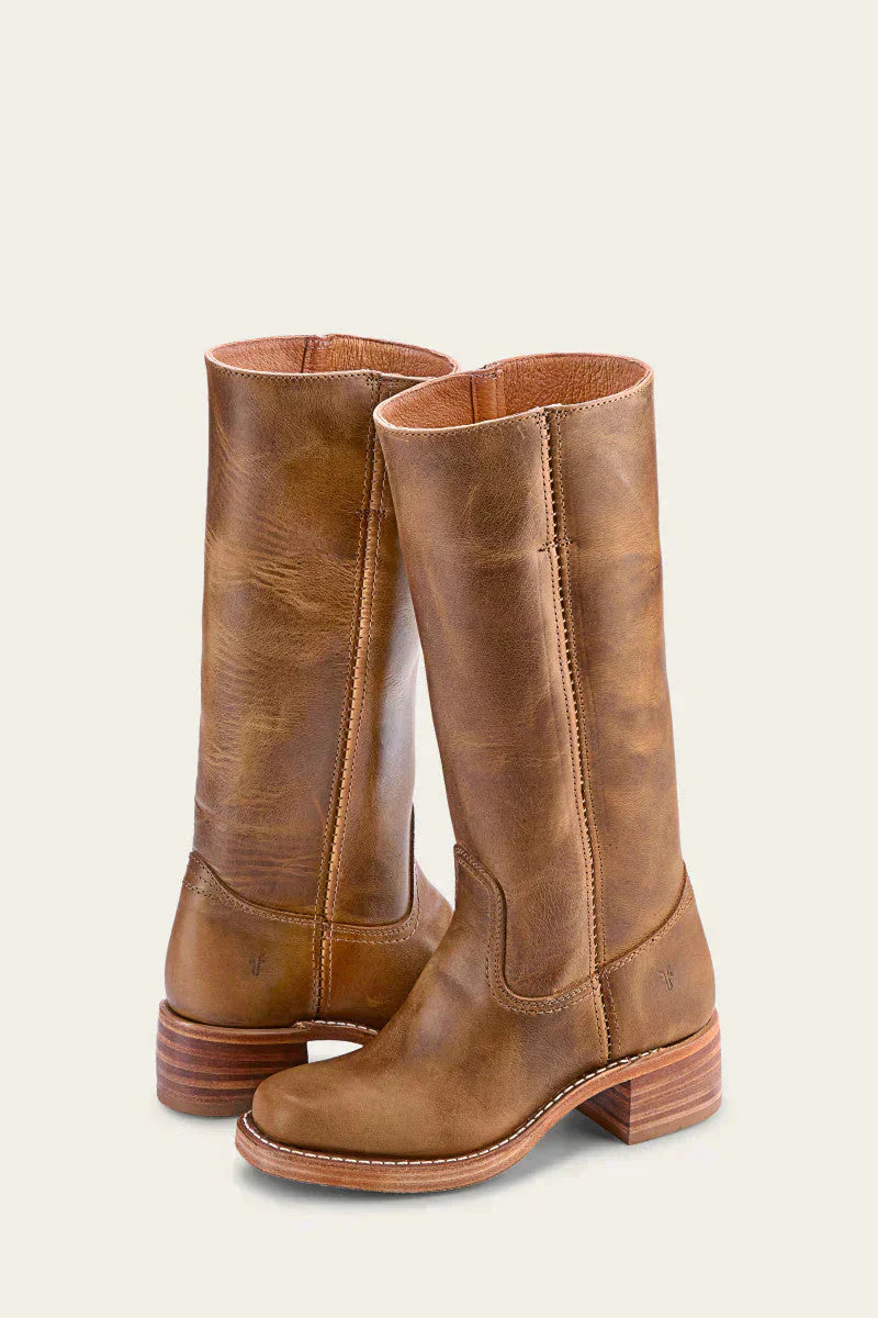 Bottes Féminines Élégantes à Talon Bloc - Conception Robuste et Raffinée - Foivo