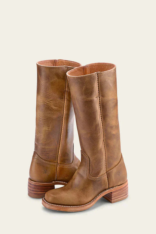 Bottes Féminines Élégantes à Talon Bloc - Conception Robuste et Raffinée - Foivo
