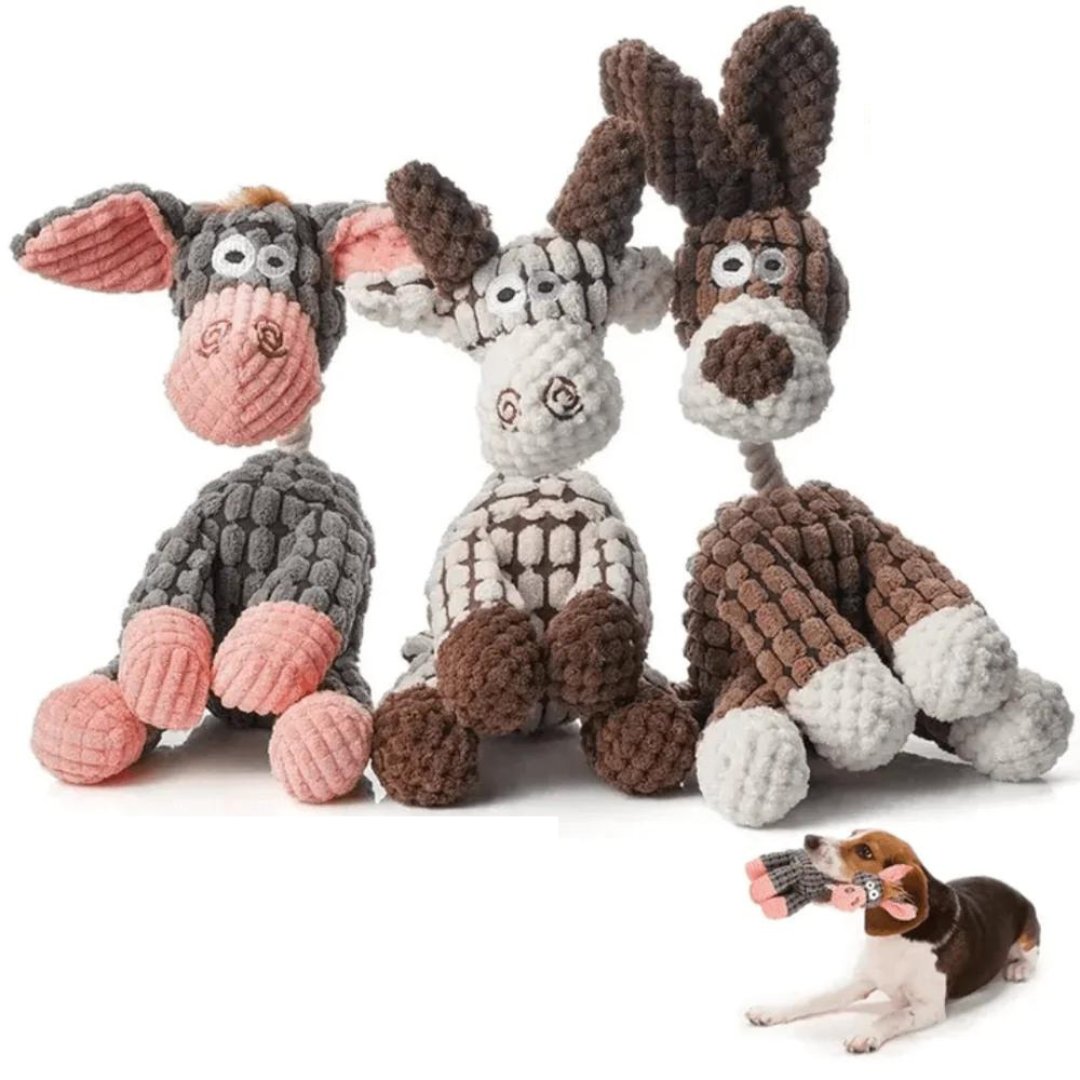 Jouet Morsure en Peluche pour Chiens Énergiques - BlxckFR