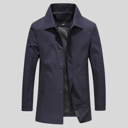 Manteau Long Élégant Homme Taille Slim
