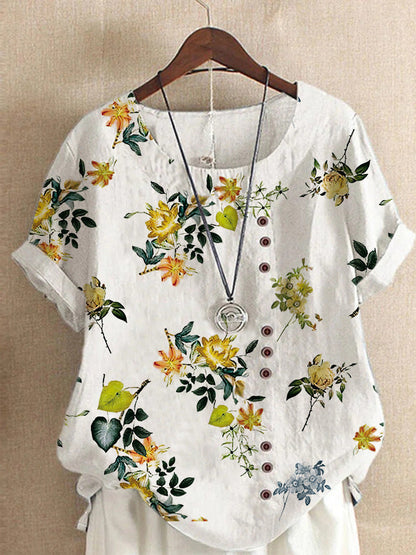 Chemisier femme fleuri chic et tendance