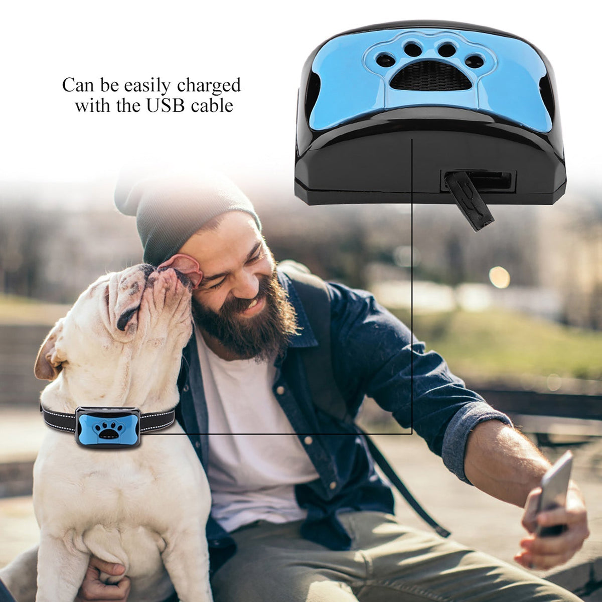 Collier Anti Aboiement Chien avec Technologie Ultrasonique Réglable et Confortable 3