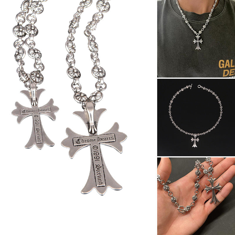 Collier Pendentif Croix Gothique Unisexe 5