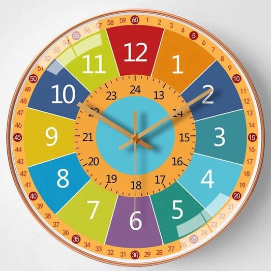 Horloge Colorée pour Enfants | Apprentissage Amusant de l'Heure - Foivo