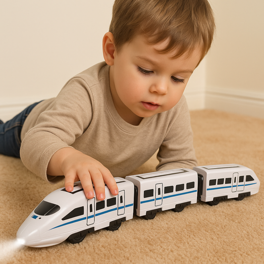 Jouet de Train en Bois Éducatif pour Petits Enfants - BlxckFR