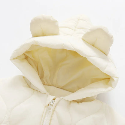 Combinaison d'Hiver à Capuche pour Bébé avec Motif Ours 5