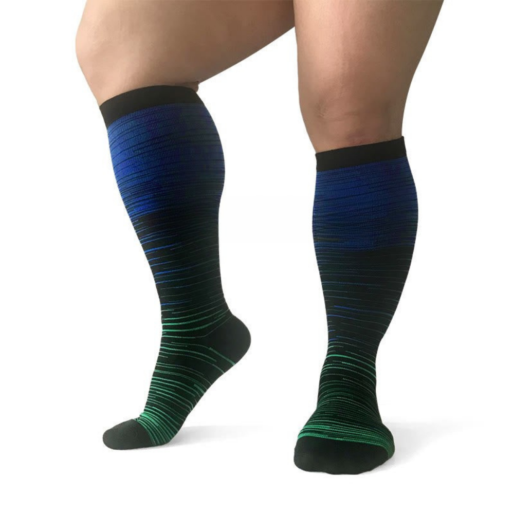 Chaussettes de Compression pour la Circulation | Hauteurs du Genou Anti-Glissades
