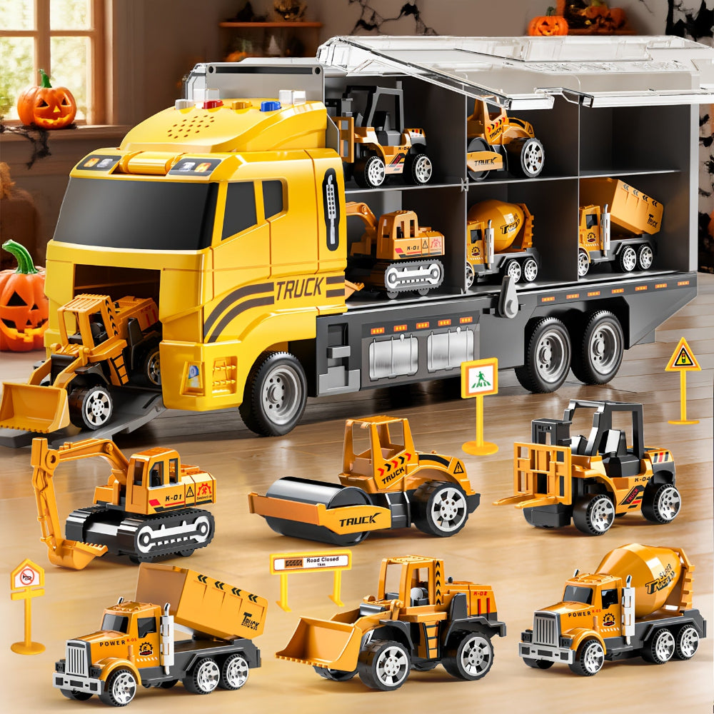 Jeux de Construction Véhicules Jouets Camions Grues Équipement Enfants - BlxckFR