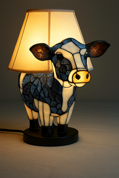 Lampe de Table en Verre Coloré Animalier