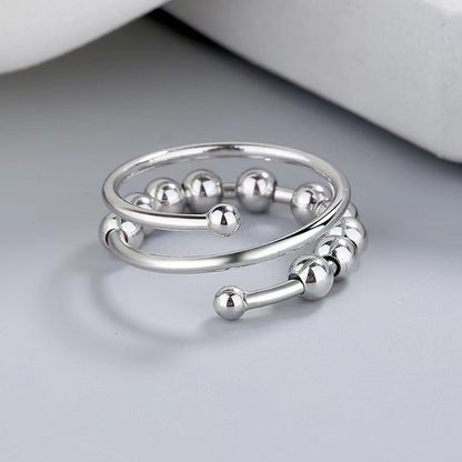 Bague Anti-Stress Réglable en Inox - Foivo