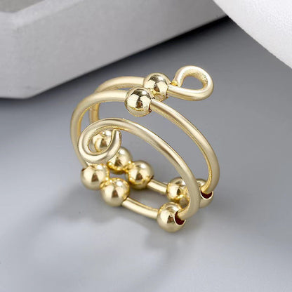 Bague Anti-Stress Réglable en Inox