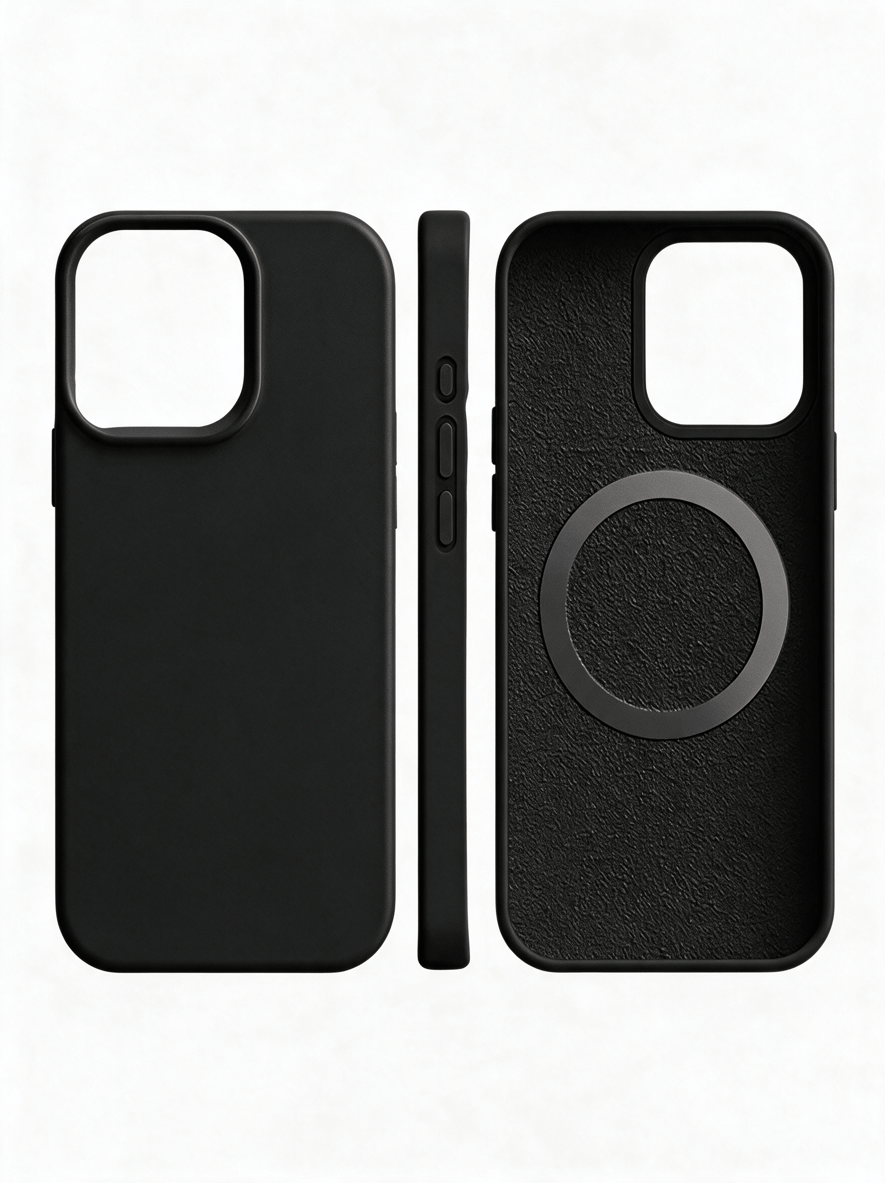 Coque iPhone compatible MagSafe, élégante et protection du téléphone-accessoires-Noir-iPhone 14-Oslo France