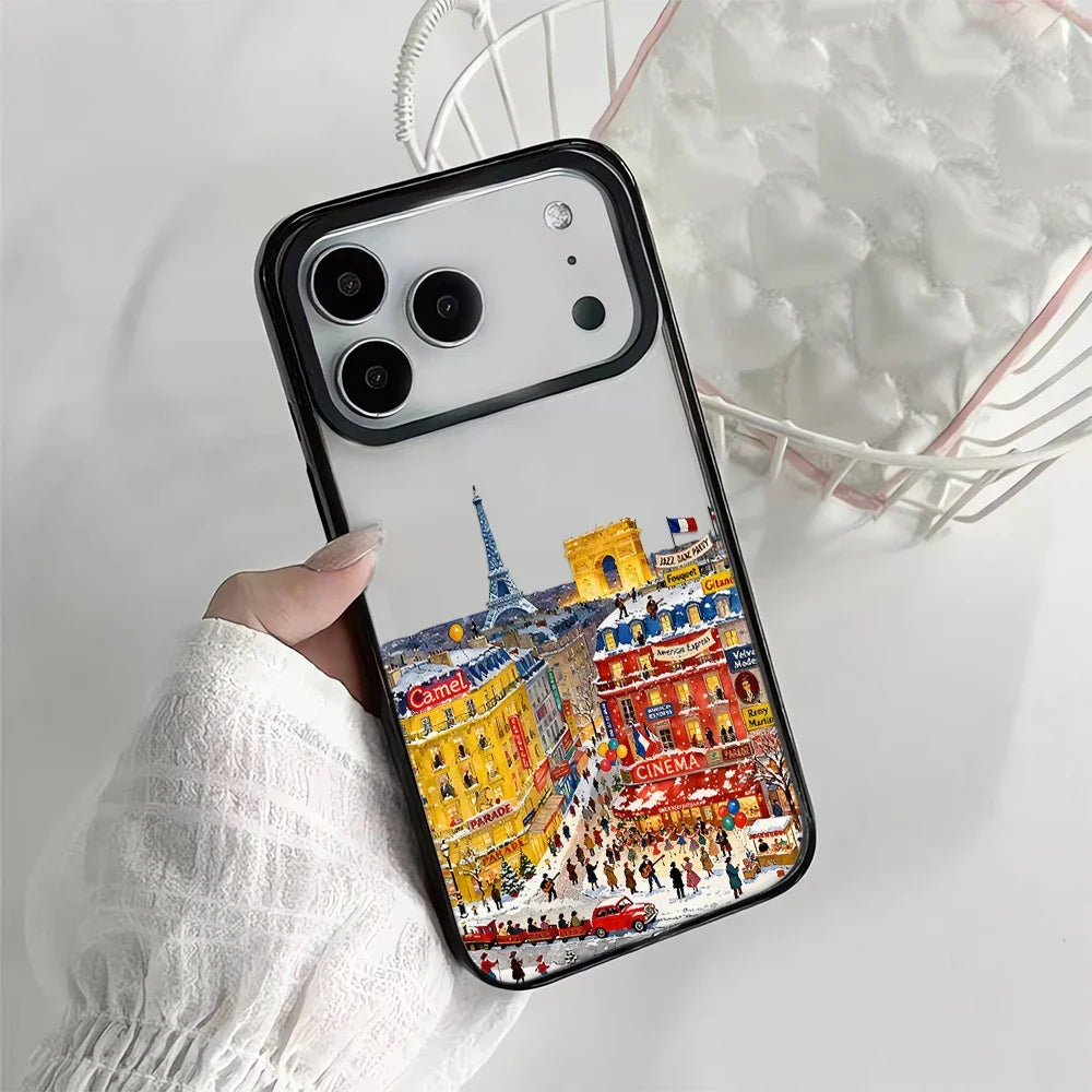 Coque de Téléphone Rigide Design Neige pour iPhone 10