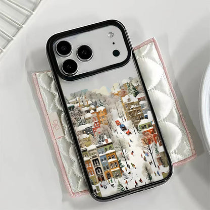 Coque de Téléphone Rigide Design Neige pour iPhone 4