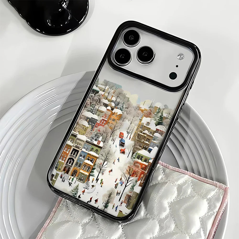 Coque de Téléphone Rigide Design Neige pour iPhone 5