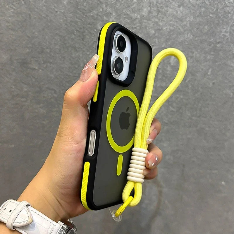 Coque de téléphone avec lanière pour iPhone Pro Max 10