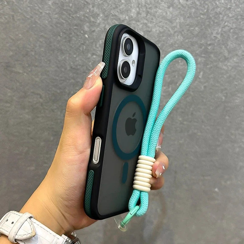 Coque de téléphone avec lanière pour iPhone Pro Max 9