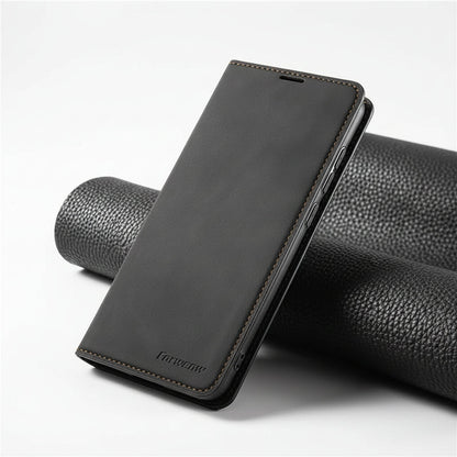 Coque Magnétique iPhone Cuir Rigide - Foivo