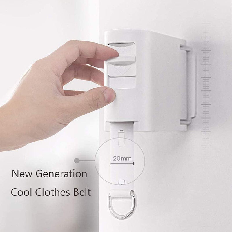 Corde à Linge Rétractable Invisible pour Intérieur et Extérieur, 4,2 m, Pratique et Compact 2