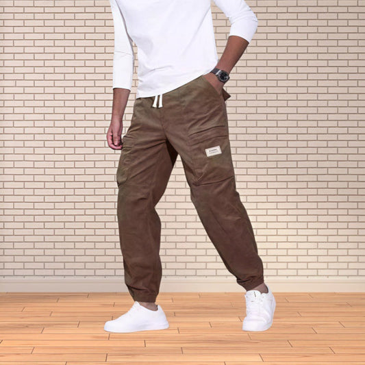 Pantalon Coton Classique Homme avec Poches - Foivo