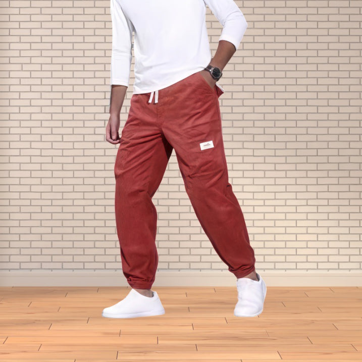 Pantalon Coton Classique Homme avec Poches