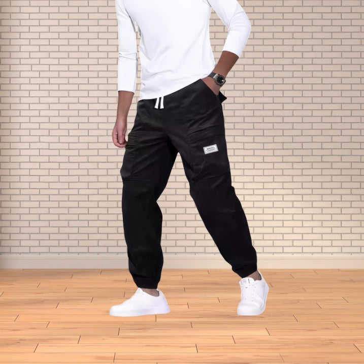 Pantalon Coton Classique Homme avec Poches