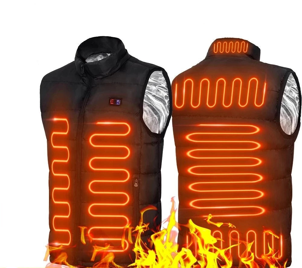 Gilet Thermique Mixte 9 Zones de Chaleur - Foivo