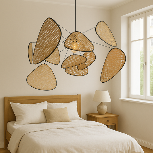 Lampe Suspendue Rattan Chic Moderne - Foivo