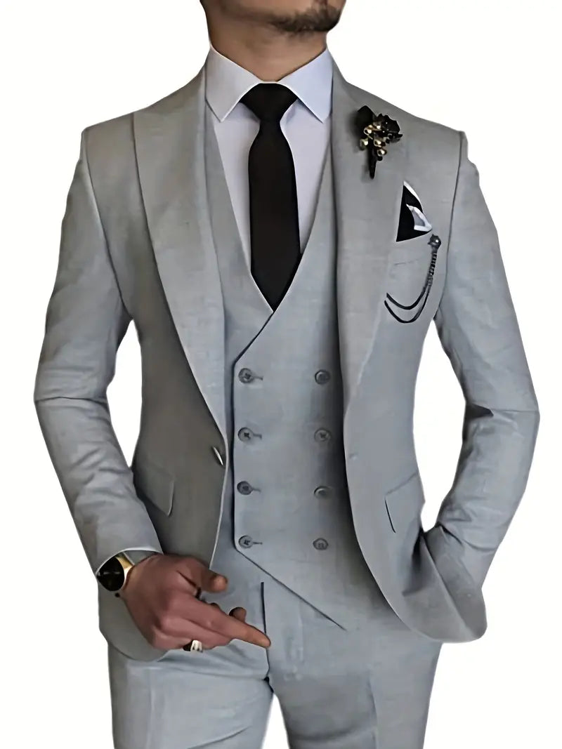 Costume 3 pièces pour homme élégant 9
