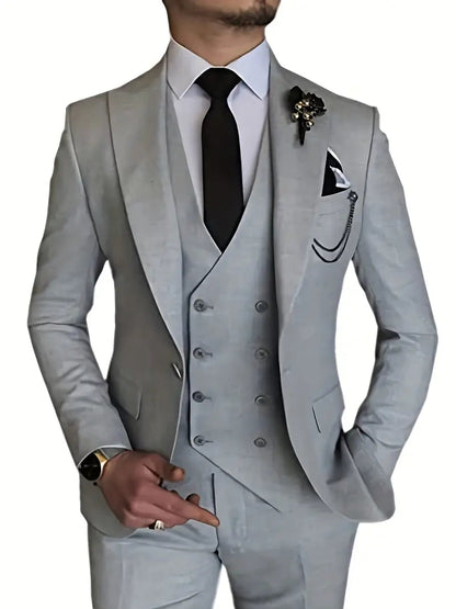 Costume 3 pièces pour homme élégant 9