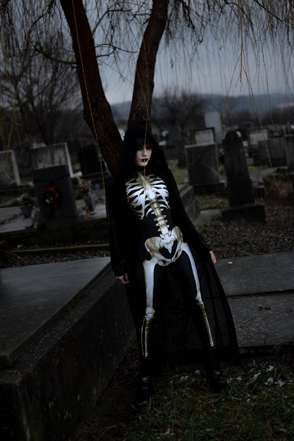 Costume Halloween Femme Body Squelette GlowInTheDark 6