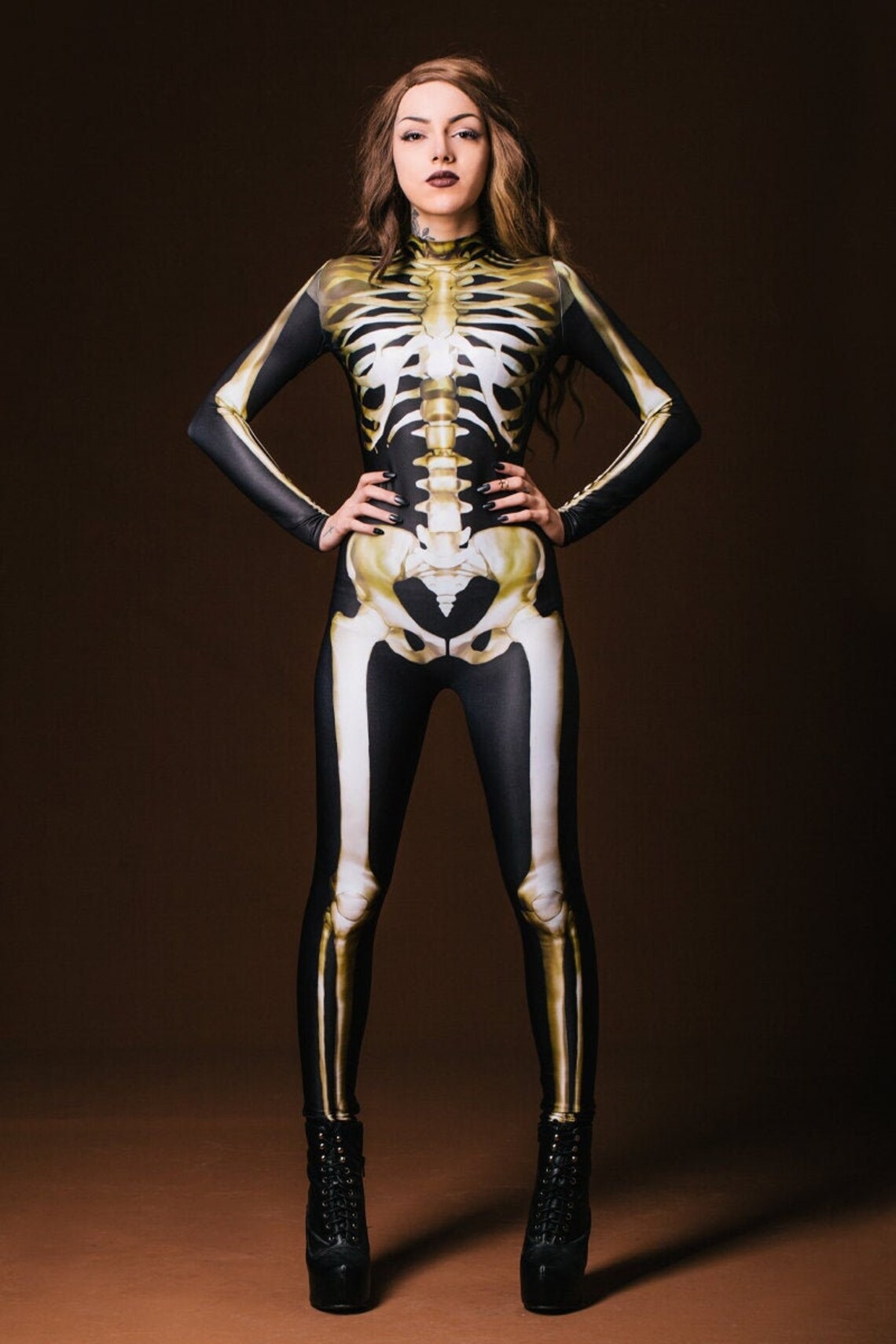 Costume Halloween Femme Body Squelette GlowInTheDark 8