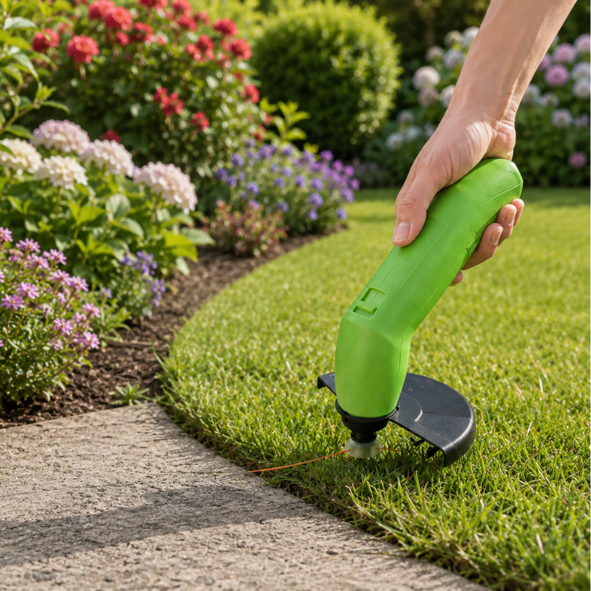 Coupe-herbe sans fil pour jardinage précis 1