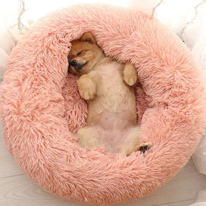Coussin Chien Douillet Lavable en Imitation Fourrure