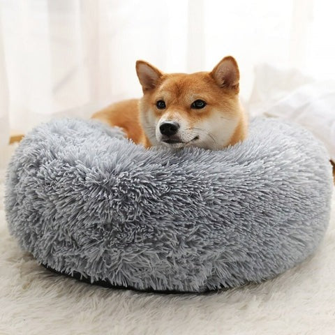 Coussin Chien Douillet Lavable en Imitation Fourrure
