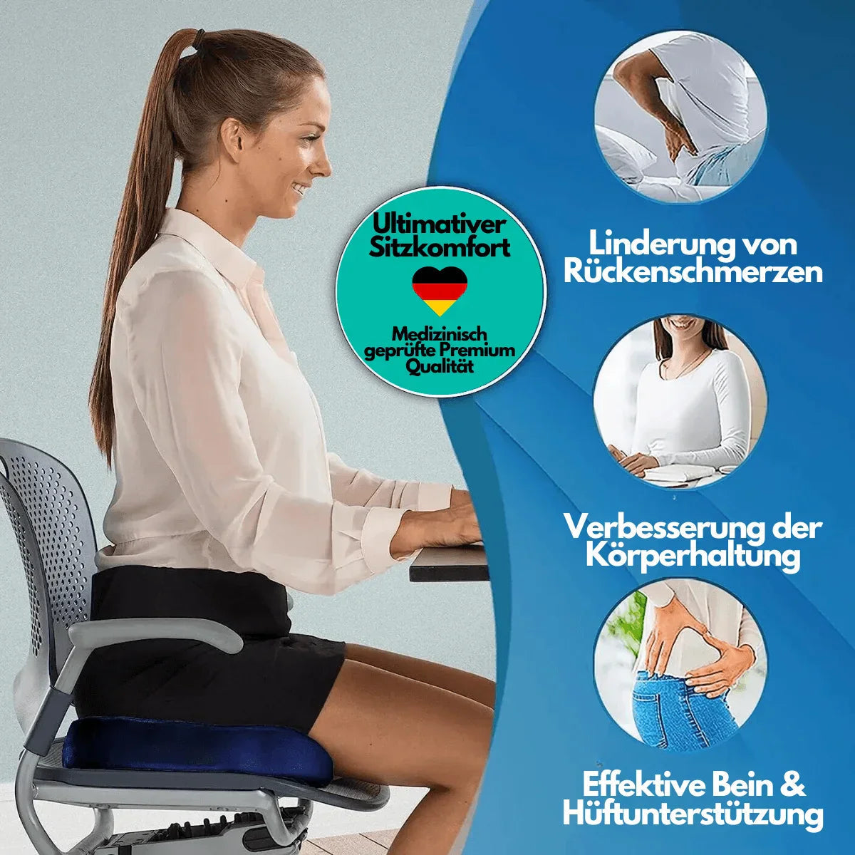 Coussin de Siège Ergonomique 4D 4