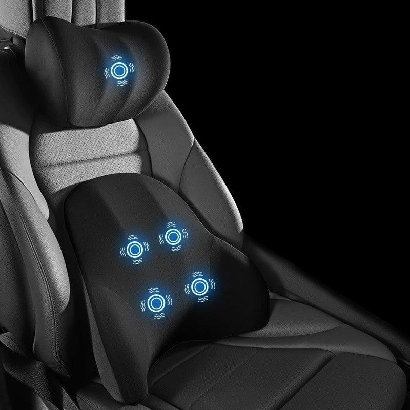 Coussin de soutien cervical et lombaire électrique pour voiture et bureau 11