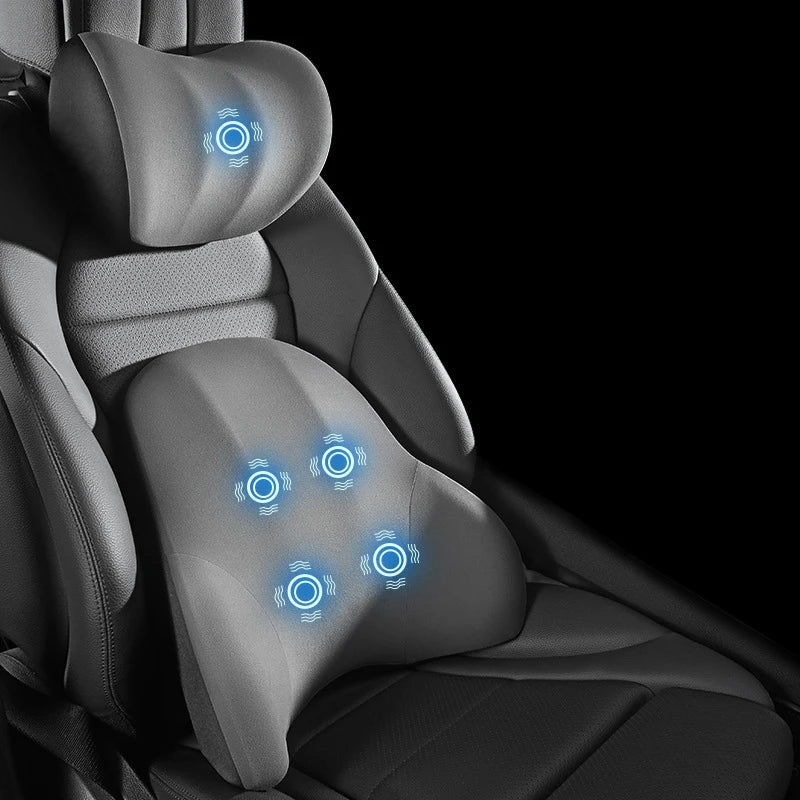 Coussin de soutien cervical et lombaire électrique pour voiture et bureau 9