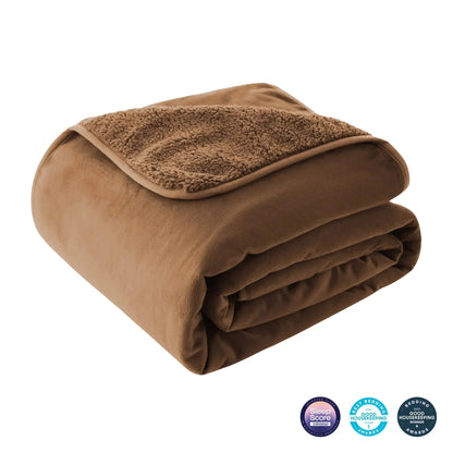 Couverture bébé Réversible flanelle et sherpa douce