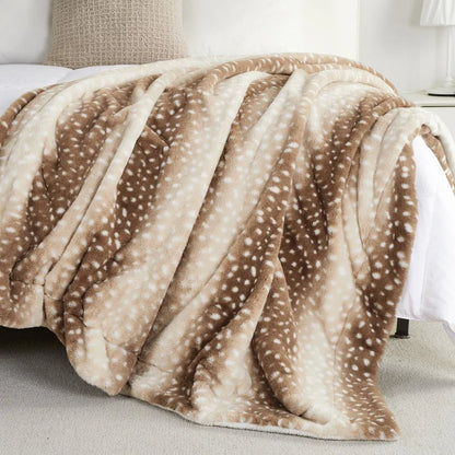Couverture Douillette Réversible Motif Cerf 2