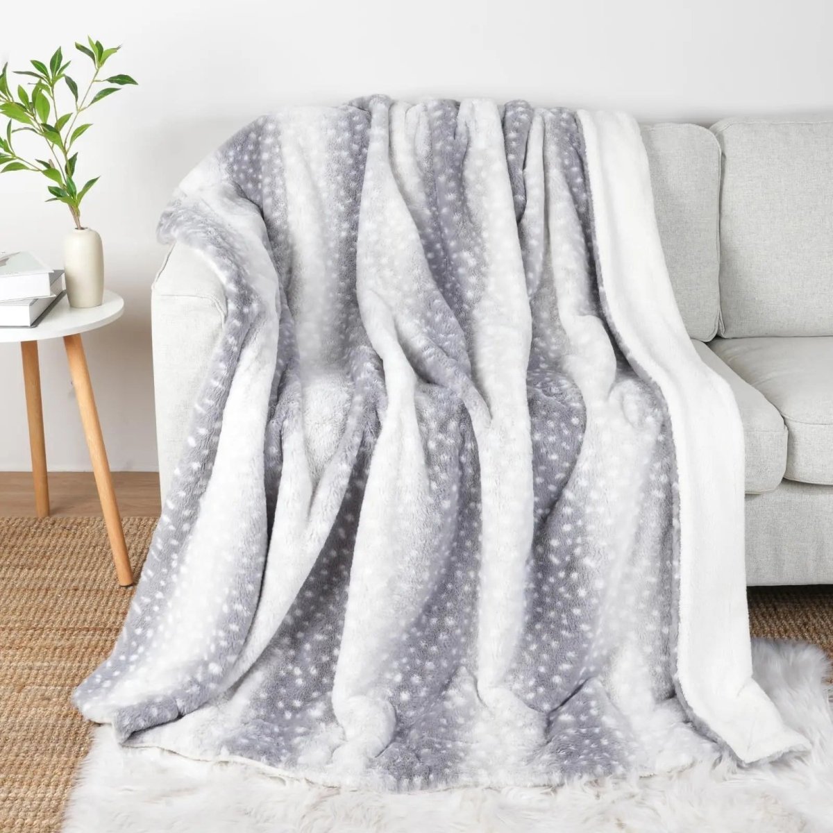 Couverture Douillette Réversible Motif Cerf 6